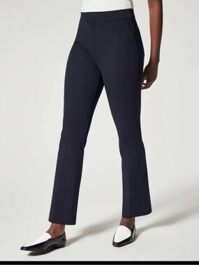 SPANX On-the-Go Polished Kick Flare Pant in navy